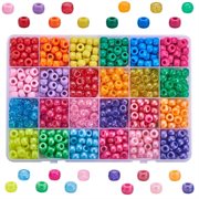 DIY perlesæt. Pony beads "tønde". 24 farver. 750 perler